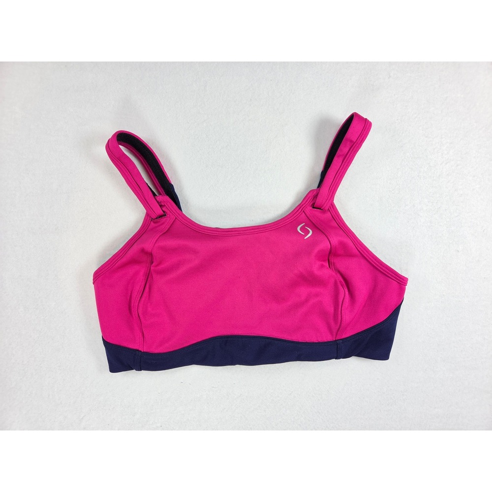 Brooks Red Running Athletic Sports Bra Compression High Impact 36D EUC Run Happy